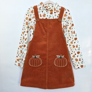 Max Studio Orange Pumpkin Kids Costume Dress